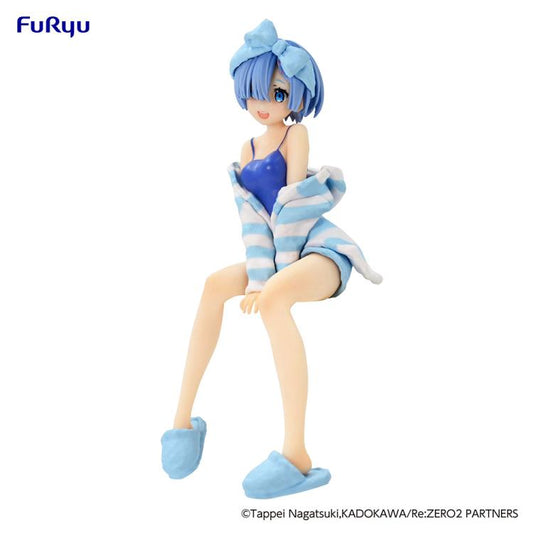 furyu re zero starting life in another world rem room wear another color ver reissue noodle stopper figure